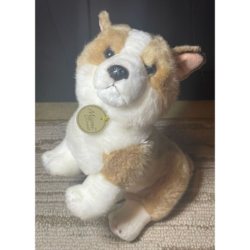 Aurora Miyoni PEMBROKE WELSH CORGI Puppy Dog 10” Plush Stuffed Animal Toy